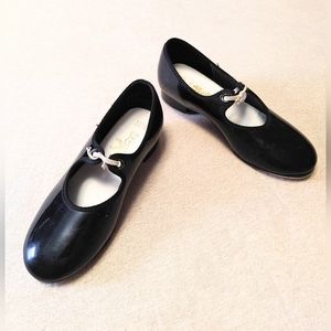 💚 SPOTLIGHTS Children's Patent Black Tap Shoes Size 11.5